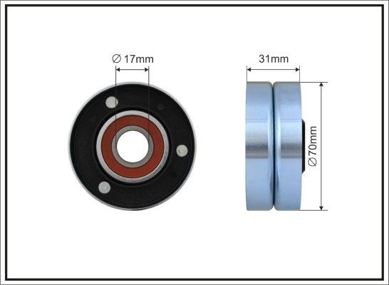 CAFFARO Tensioner pulley Article number: 500067 cheaply