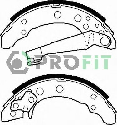PROFIT Brake Shoe Set Article number: 5001-0191 cheaply