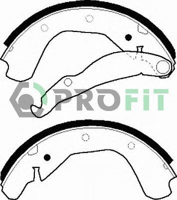 PROFIT Brake Shoe Set Article number: 5001-0198 cheaply