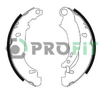 PROFIT Brake Shoe Set Article number: 5001-0584 cheaply