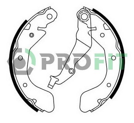 PROFIT Brake Shoe Set Article number: 5001-0750 cheaply