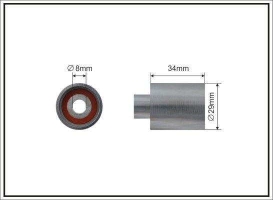 CAFFARO Timing belt deflection pulley Article number: 500118 cheaply