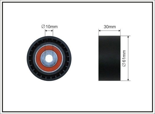 CAFFARO Timing belt deflection pulley Article number: 500142 cheaply