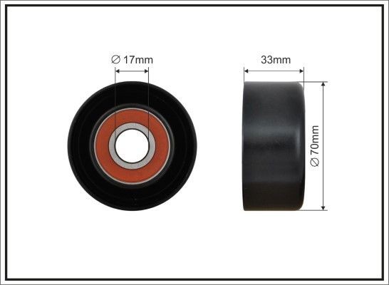 CAFFARO Tensioner pulley Article number: 500238 cheaply