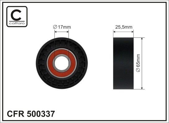 CAFFARO Tensioner pulley Article number: 500337 cheaply