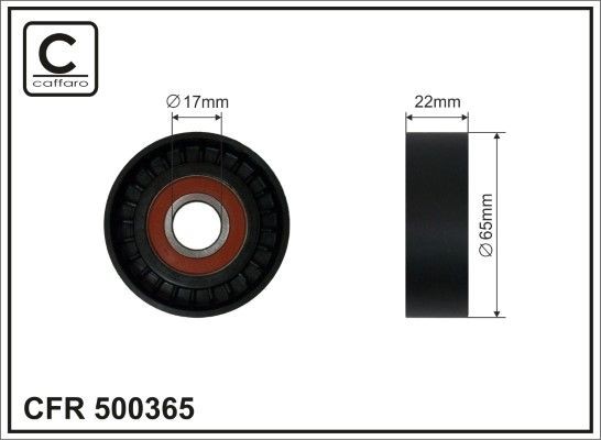 CAFFARO Tensioner pulley Article number: 500365 cheaply