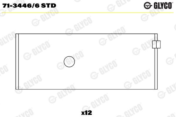 GLYCO Big End Bearings Article number: 71-3446/6 STD cheaply