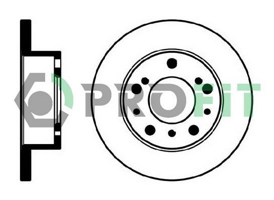 PROFIT Brake disc Article number: 5010-0063 cheaply
