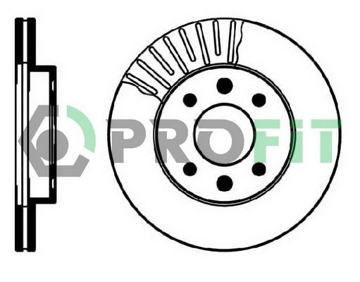 PROFIT Bremseskive Varenummer: 5010-0158 billige