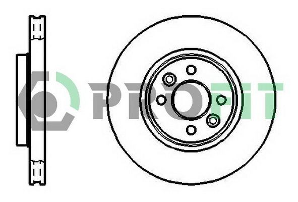 PROFIT Brake disc Article number: 5010-1124 cheaply