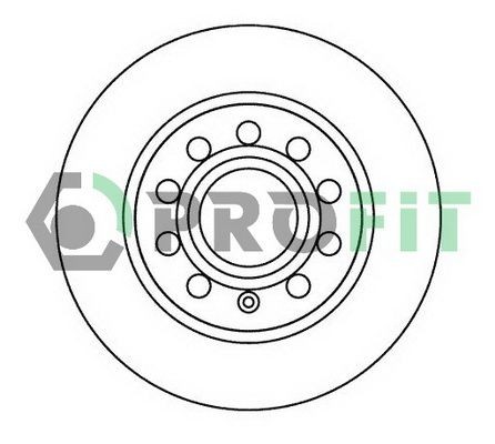 PROFIT Brake disc Article number: 5010-1224 cheaply