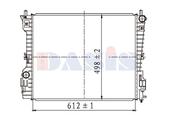 AKS DASIS Engine radiator Article number: 520145N cheaply