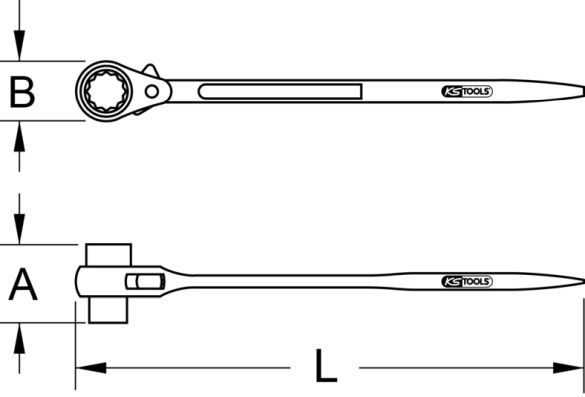 KS TOOLS Ring Spanner Article number: 522.1013 cheaply