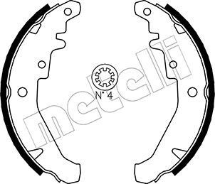 METELLI Brake Shoe Set Article number: 53-0078 cheaply