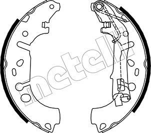 METELLI Brake Shoe Set Article number: 53-0093 cheaply