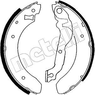 METELLI Brake Shoe Set Article number: 53-0108 cheaply