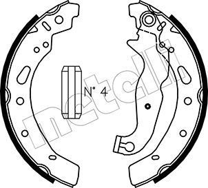 METELLI Brake Shoe Set Article number: 53-0148 cheaply