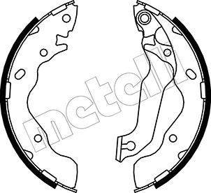 METELLI Brake Shoe Set Article number: 53-0176 cheaply