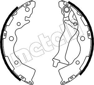 METELLI Brake Shoe Set Article number: 53-0182 cheaply