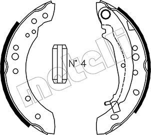 METELLI Brake Shoe Set Article number: 53-0266 cheaply