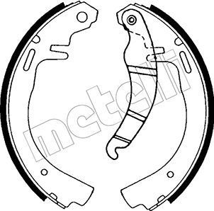 METELLI Brake Shoe Set Article number: 53-0300 cheaply