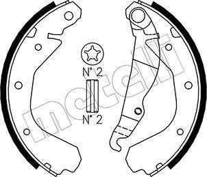 METELLI Brake Shoe Set Article number: 53-0305 cheaply