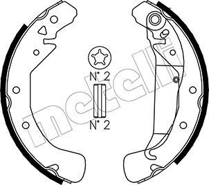 METELLI Brake Shoe Set Article number: 53-0311 cheaply