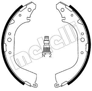 METELLI Brake Shoe Set Article number: 53-0421 cheaply