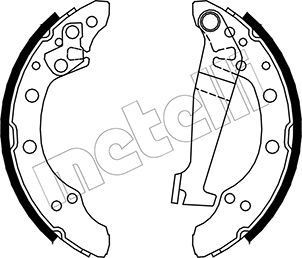 METELLI Brake Shoe Set Article number: 53-0462 cheaply