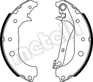 METELLI Brake Shoe Set Article number: 53-0531 cheaply