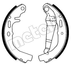 METELLI Brake Shoe Set Article number: 53-0612 cheaply