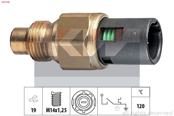 KW 540 048 Temperature Switch, coolant warning lamp 19 1.4 75 PS Petrol 1994