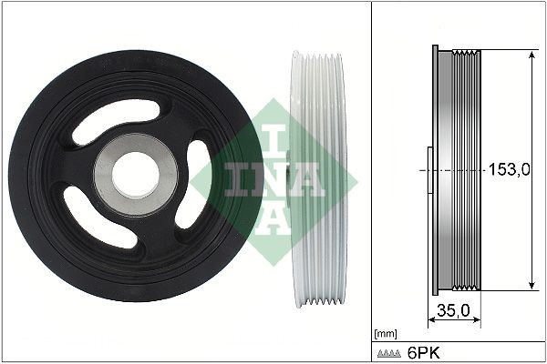 INA Crankshaft pulley Article number: 544 0104 10 cheaply