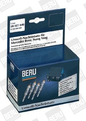 BERU SR040 Retrofit Kit, quick-start glow plug system MUSSO 2.3 D 80 PS Diesel 2007