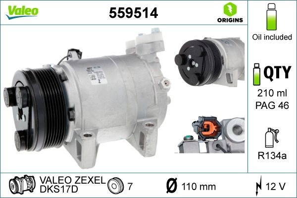 VALEO Kliimakompressor Artikli number: 559514 soodsalt