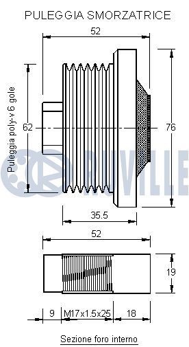 RUVILLE Tensioner Lever, v-ribbed belt Article number: 57060 cheaply