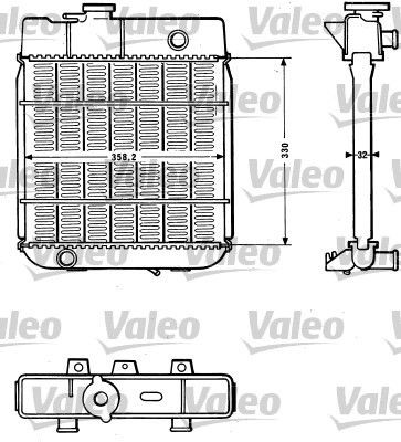 VALEO Radiaator, mootorijahutus Artikli number: 810880 soodsalt