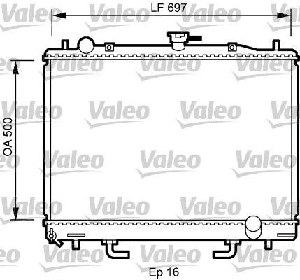 VALEO Radiaator, mootorijahutus Artikli number: 735059 soodsalt