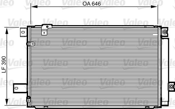 VALEO Air conditioning condenser Article number: 814213 cheaply