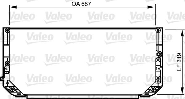VALEO Air conditioning condenser Article number: 814298 cheaply
