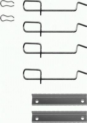 MINTEX MBA992 Σετ βοηθ. εξαρτημάτων, τακάκια φρένων 305 1.8 D 60 PS Πετρέλαιο 1990