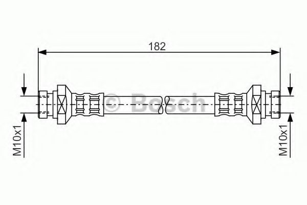 BOSCH Brake hose Article number: 1 987 481 010 cheaply