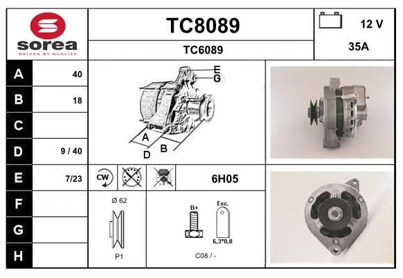 SNRA Generator Varenummer: TC8089 billige