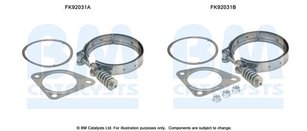 BM CATALYSTS Mounting Kit, catalytic converter Article number: FK92031 cheaply