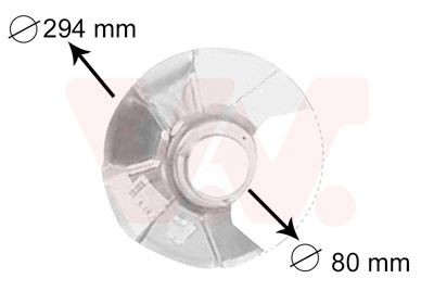 VAN WEZEL Bremseskjold artikkelnummer: 5858371 billig