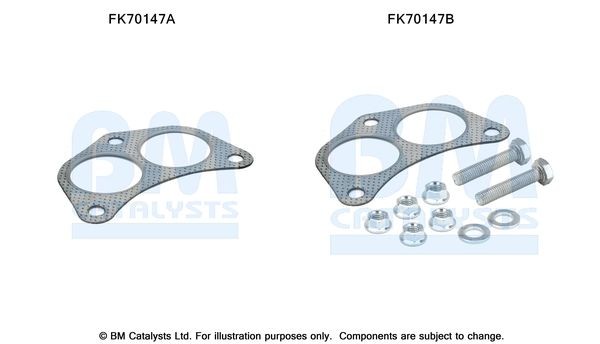 BM CATALYSTS Montavimo komplektas, išmetimo vamzdis prekės numeris: FK70147 nebrangu