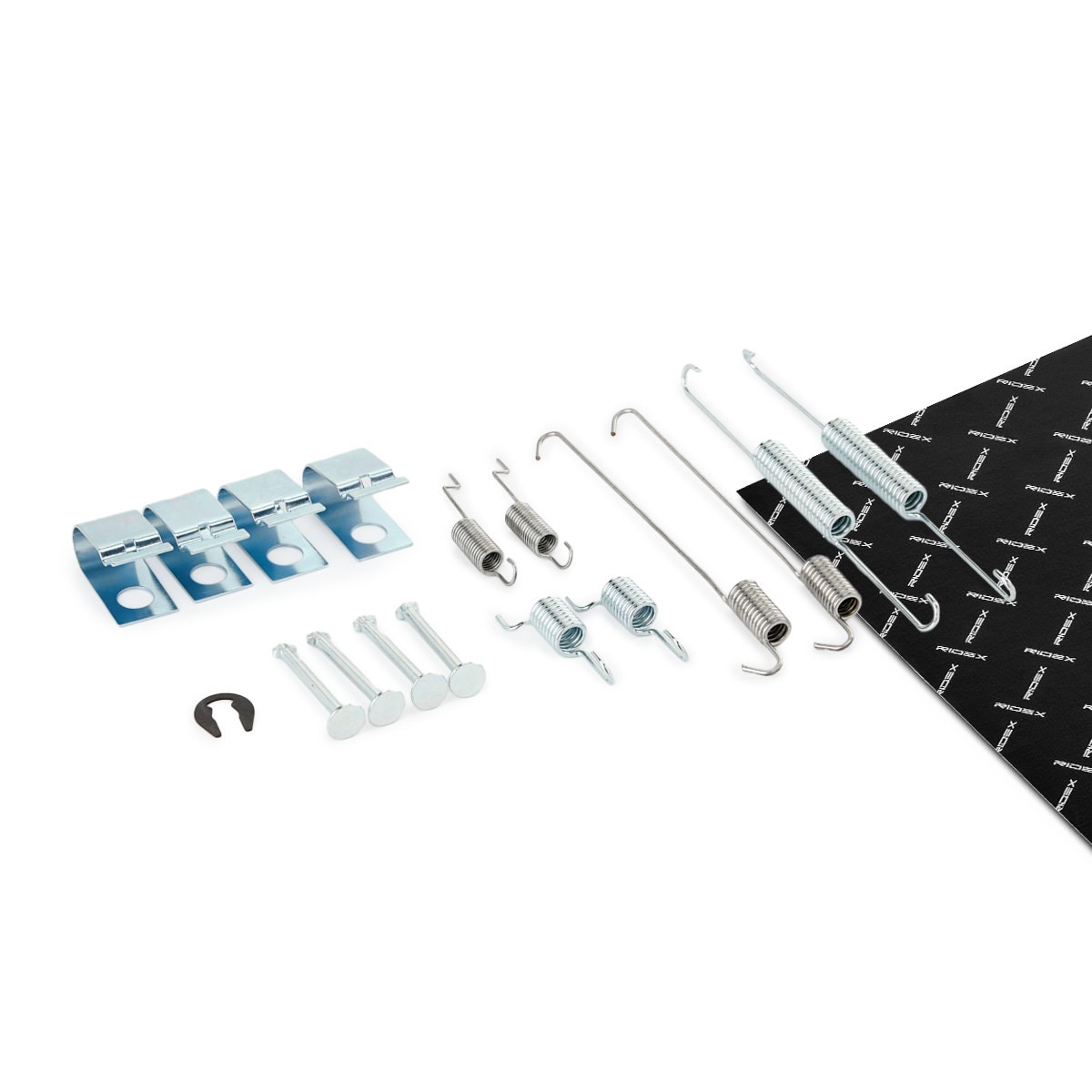 RIDEX 1502A0033 Kit accessori, Ganasce freno SWIFT 1.2 VVT 83 CV Benzina