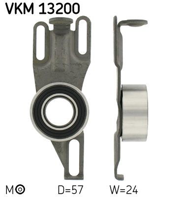 SKF Įtempiklio skriemulys, paskirstymo diržas prekės numeris: VKM 13200 nebrangu