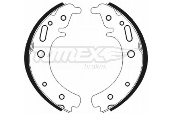 TOMEX brakes Brake Shoe Set Article number: TX 20-13 cheaply