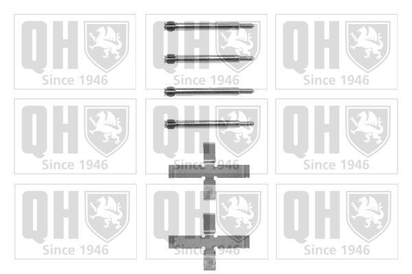 QUINTON HAZELL BFK805 Monteringssæt til bremseklodser 850 2.3 Turbo R 243 HK Benzin 1997